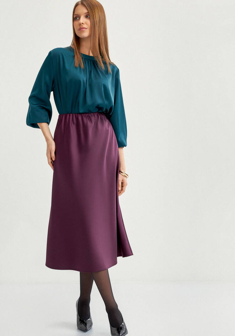 Юбка с резинкой в поясе cвободная шир.  750, рис. 9