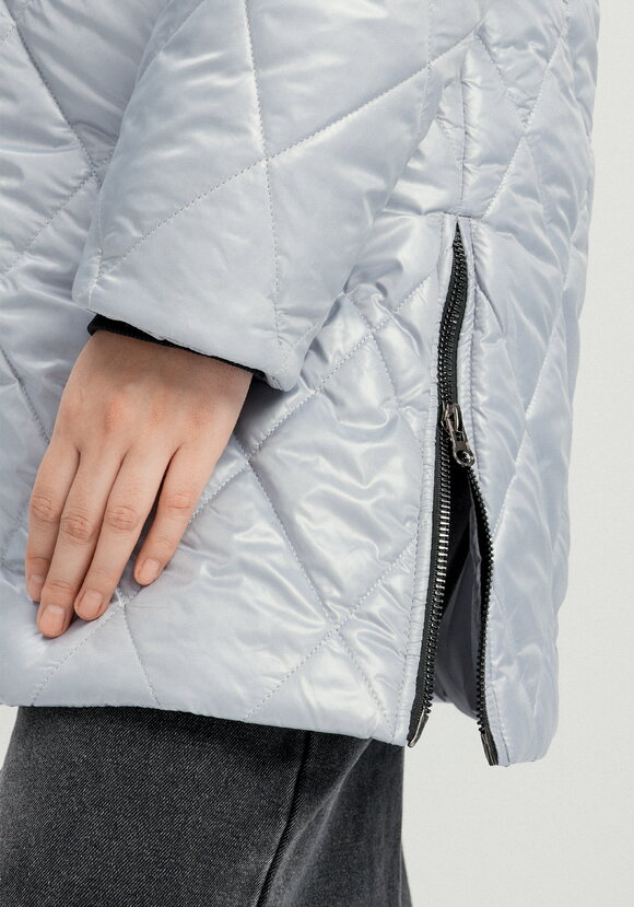 Куртка на молнии со стежкой ромбами шир.  580, рис. 8