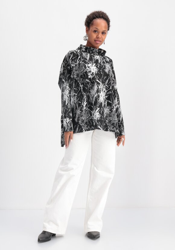 Джемпер трикотажный свободного кроя с принтом шир.  580, рис. 2