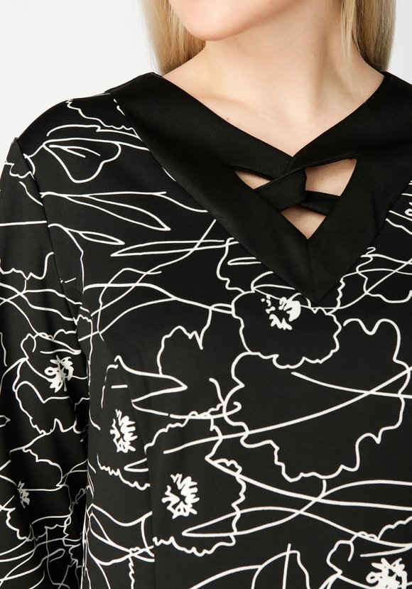 Платье с графическим рисунком шир.  580, рис. 10