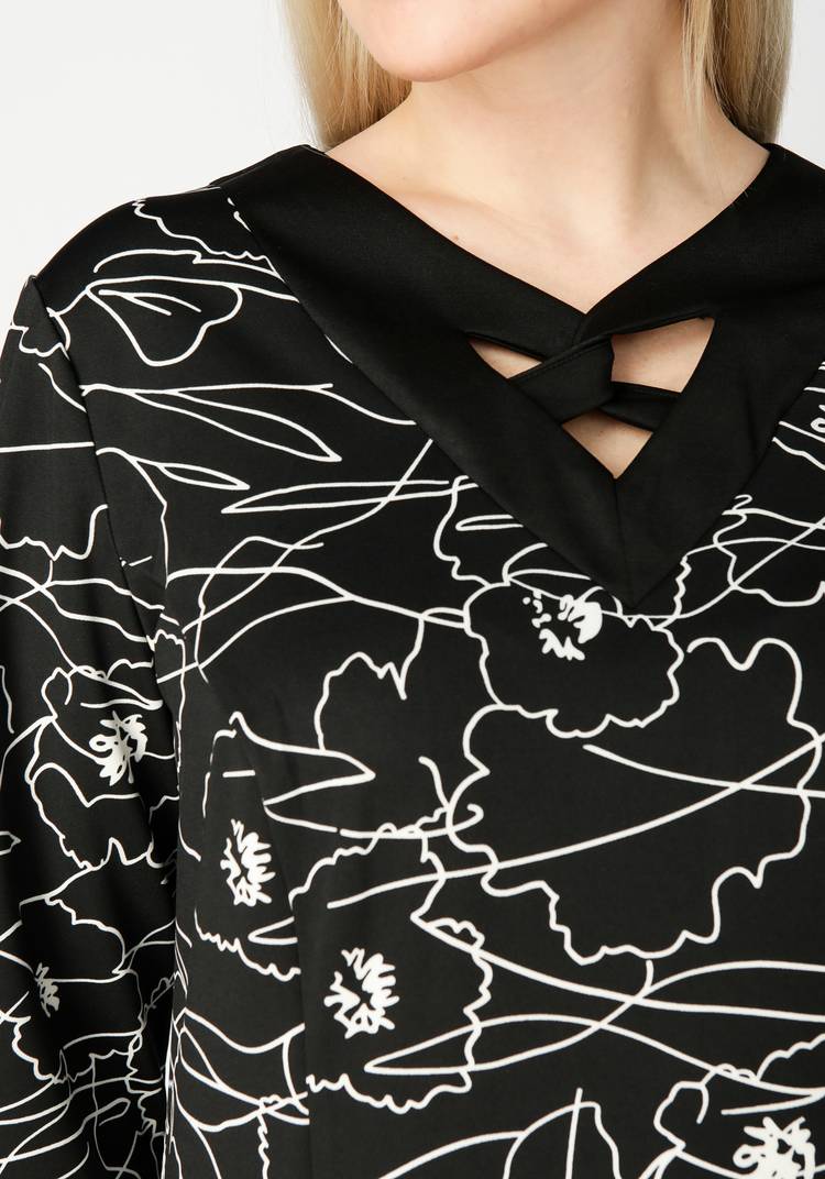 Платье с графическим рисунком шир.  750, рис. 10