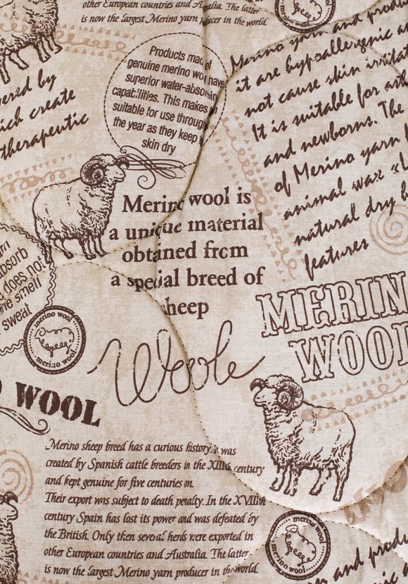 Одеяло с шерстью Меринос шир.  580, рис. 3