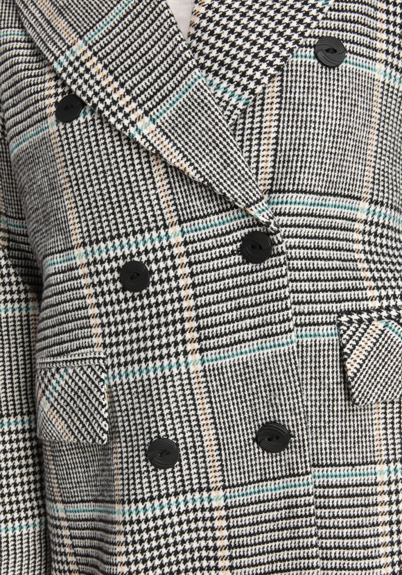 Пальто со спущенной проймой в клетку шир.  580, рис. 5