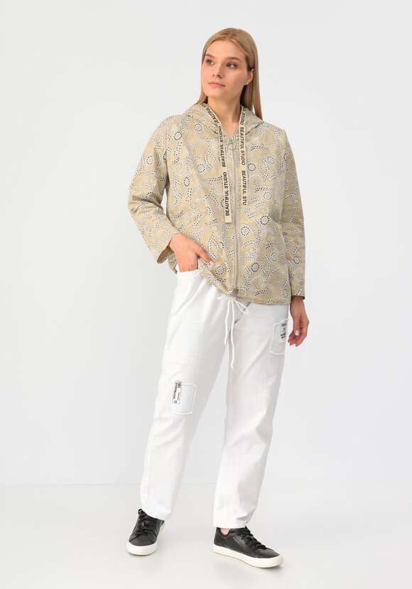 Ветровка с цветочным принтом шир.  580, рис. 2