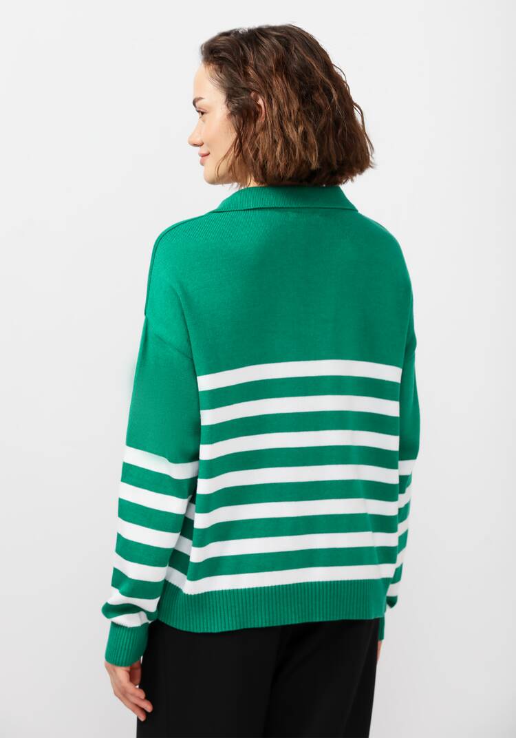 Джемпер поло в полоску шир.  750, рис. 9