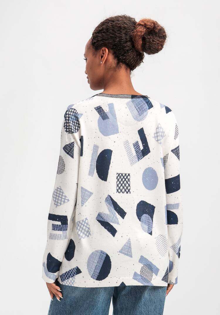 Джемпер с рисунком и стразами шир.  750, рис. 3