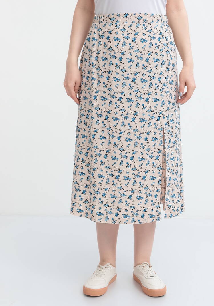 Юбка свободная с широким поясом на резинке шир.  750, рис. 11