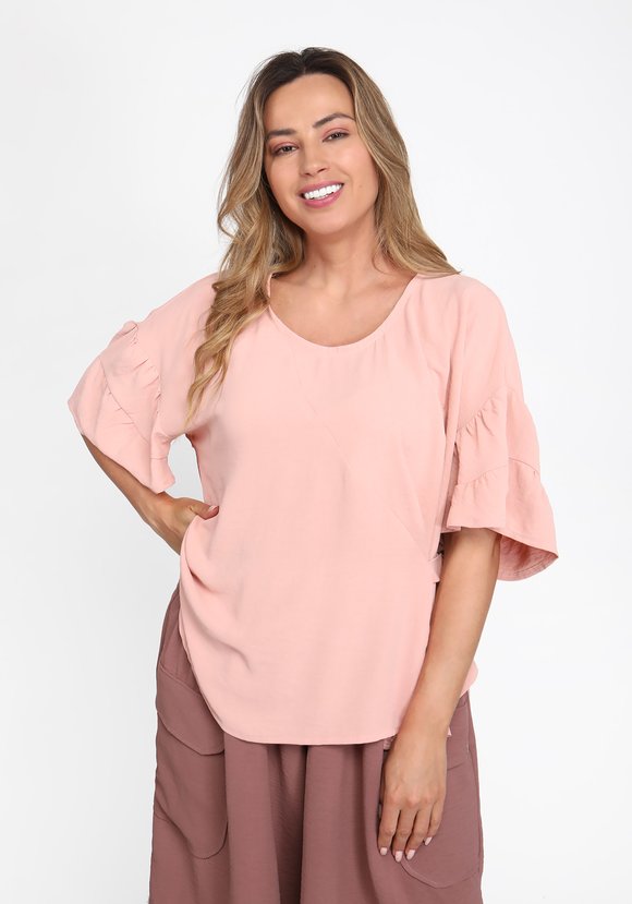 Блуза с регулируемым поясом шир.  580, рис. 16