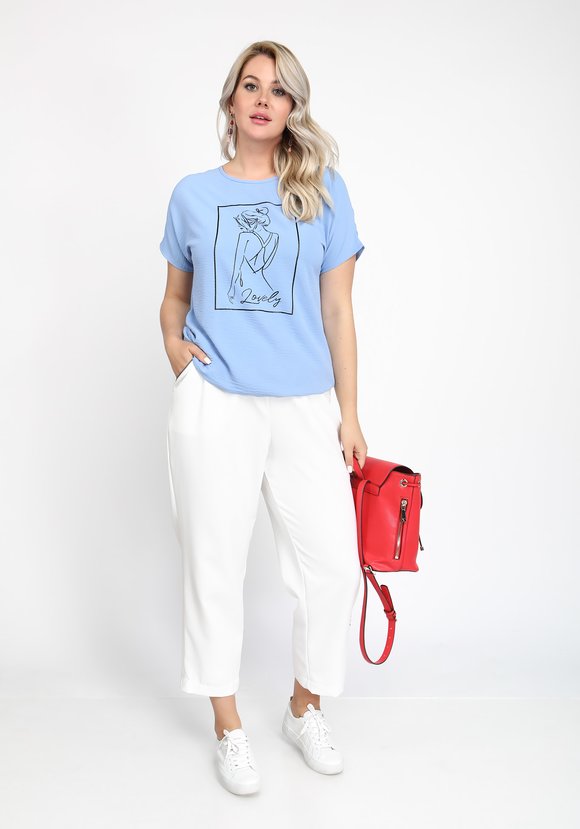 Блуза Романтическая поездка шир.  580, рис. 15