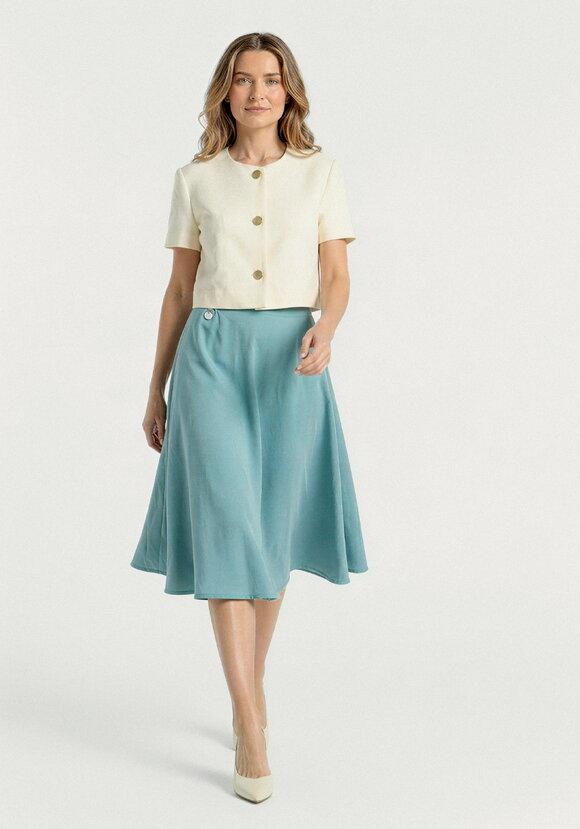 Юбка изо льна Хрупкая вечность шир.  580, рис. 9