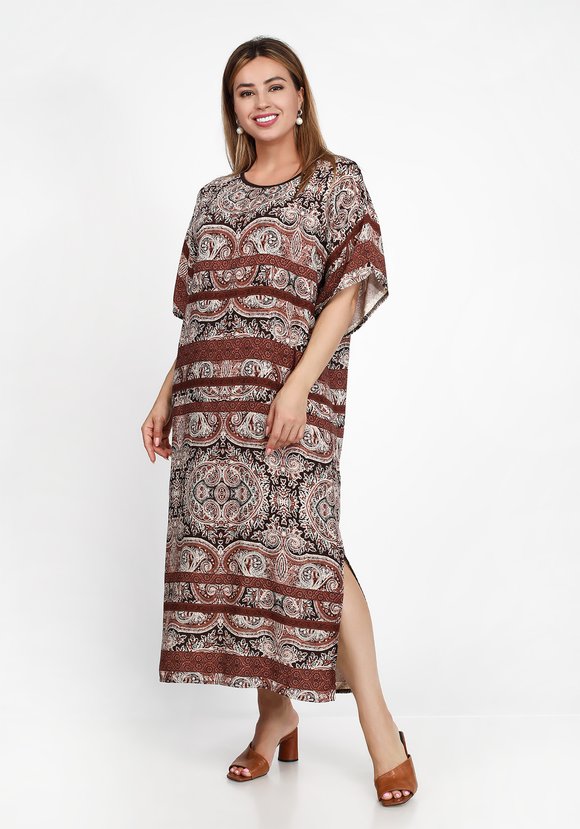 Платье Стильный узор шир.  580, рис. 7