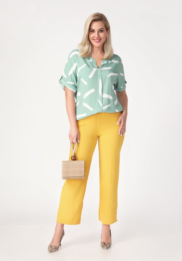 Блуза прямого кроя Приятные мгновения шир.  580, рис. 8