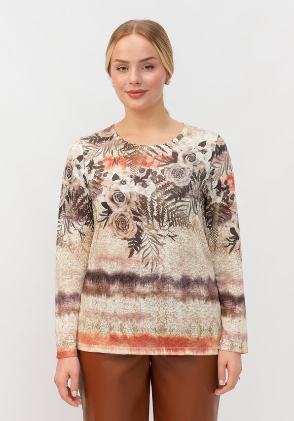 Блуза Ария с узором шир.  580, рис. 13