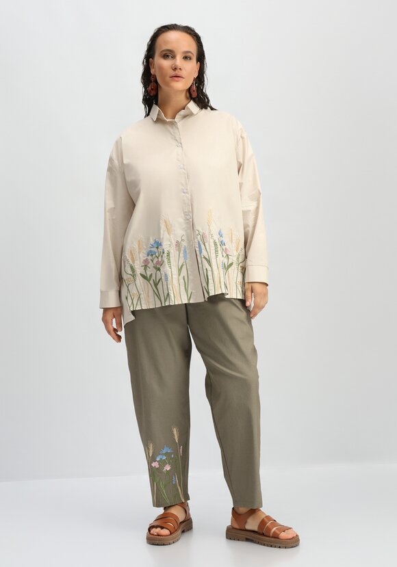 Рубашка с вышивкой по низу шир.  580, рис. 26