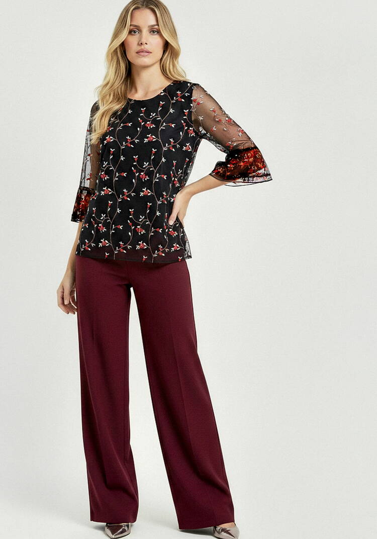 Блуза из ткани с вышивкой шир.  750, рис. 7