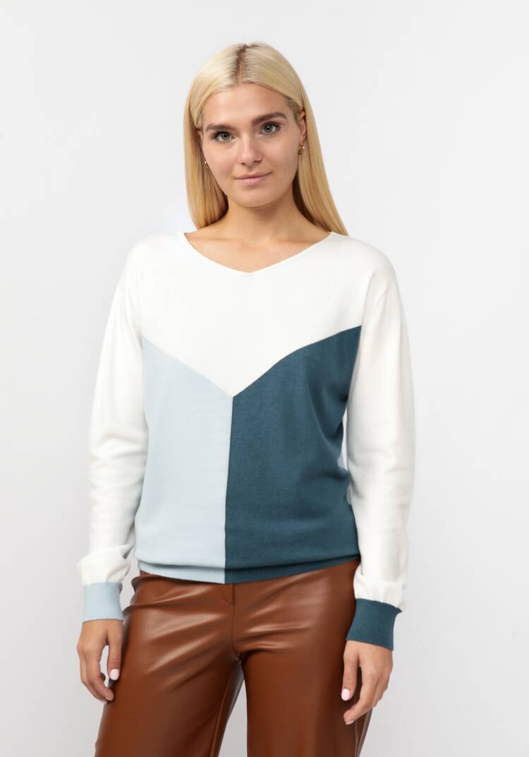 Джемпер вязаный с геометричным рисунком шир.  750, рис. 13