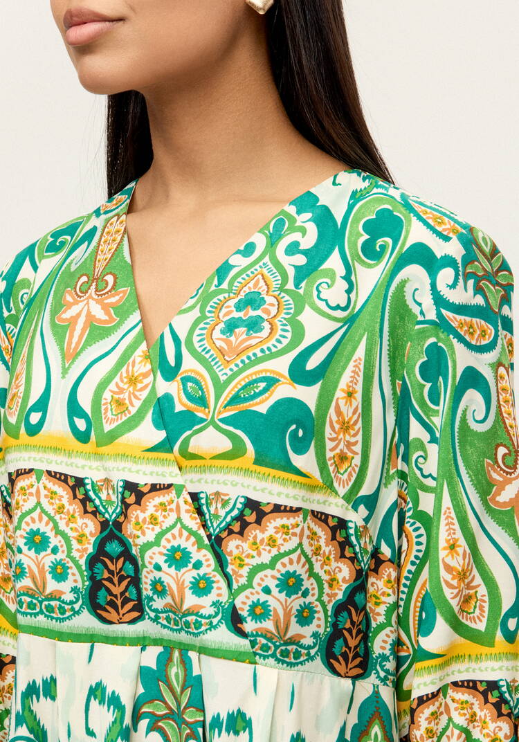 Платье с принтом свoбодного кроя шир.  750, рис. 28