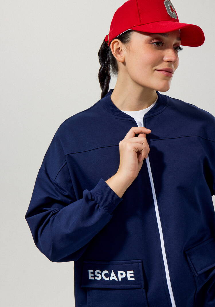 Бомбер с кулиской по низу шир.  750, рис. 4