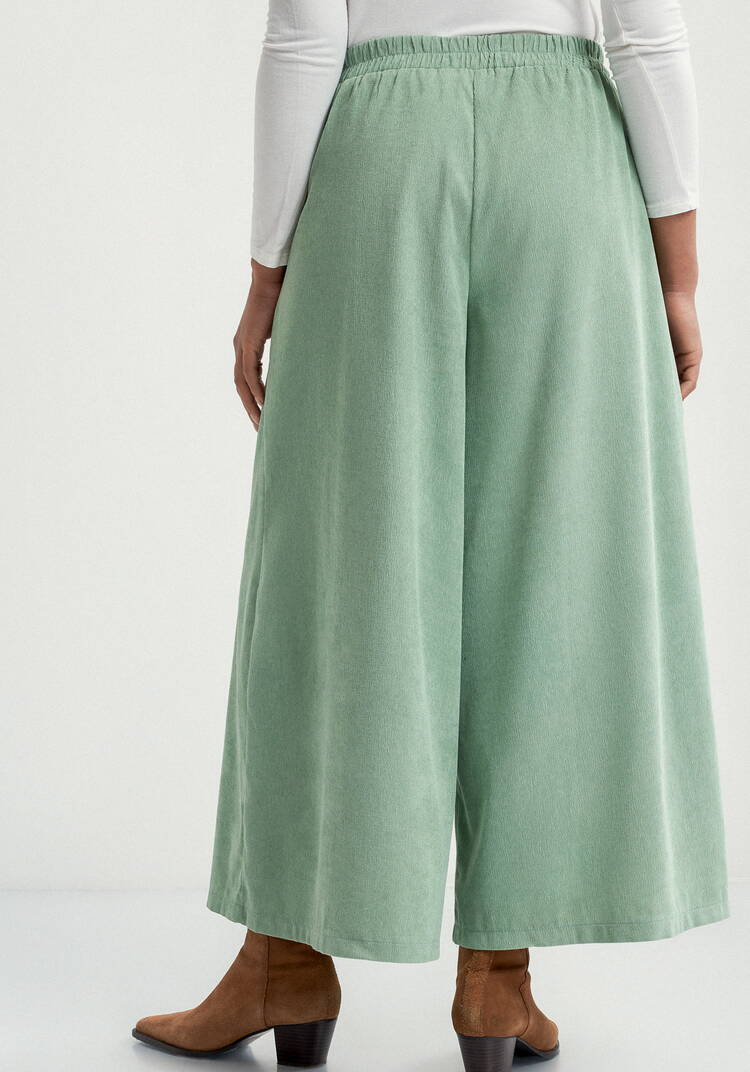 Юбка-брюки из микровельвета шир.  750, рис. 3