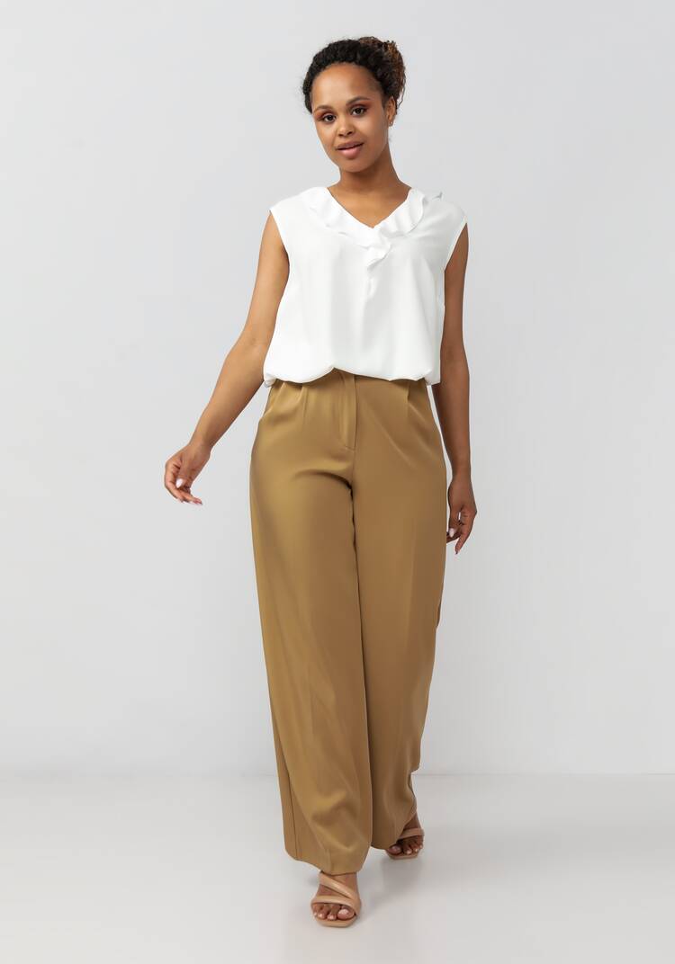 Блуза с коротким рукавом и рюшей шир.  750, рис. 13