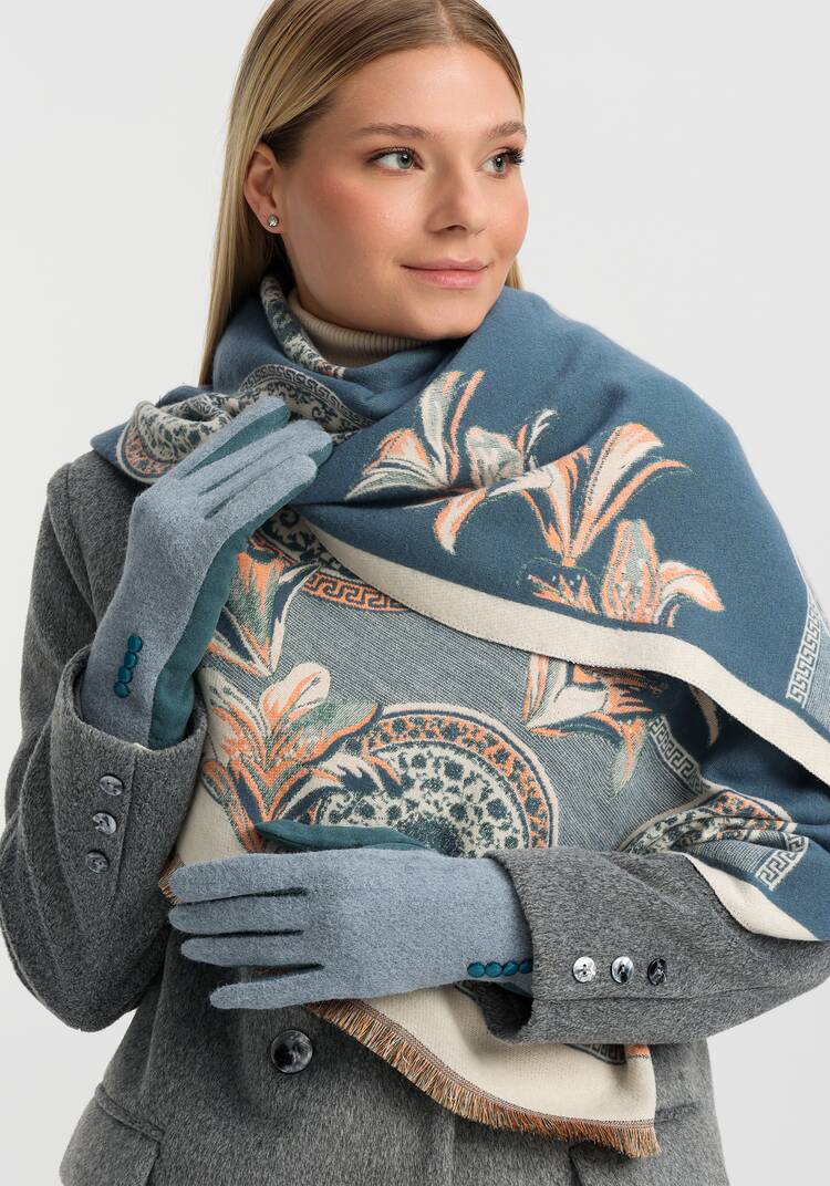 Комплект (палантин+перчатки) шир.  750, рис. 9