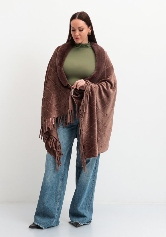 Накидка-палантин с жемчугом и булавкой шир.  580, рис. 23