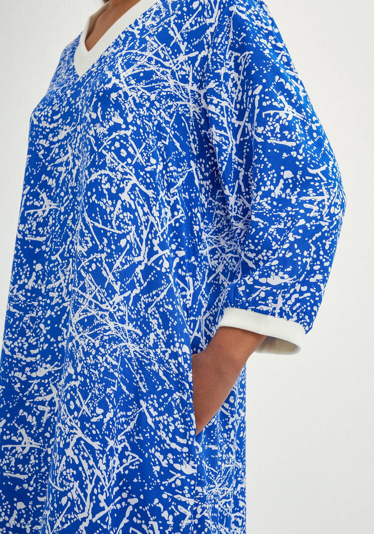 Платье А-силуэта с контрастной отделкой шир.  750, рис. 6