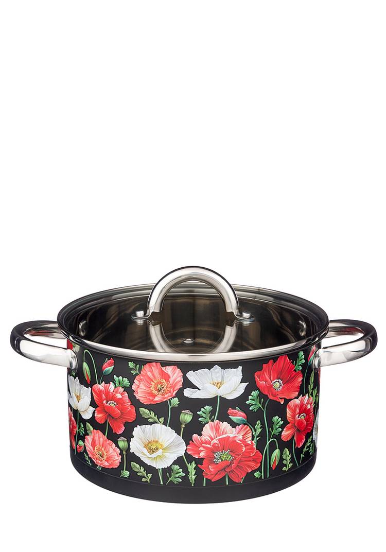 Кастрюля со стеклянной крышкой Маки шир.  750, рис. 4