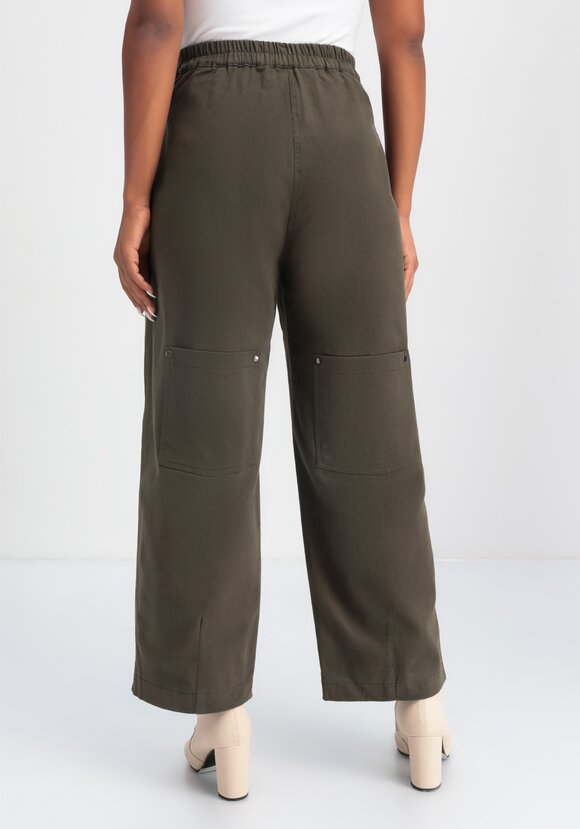 Брюки широкие с оригинальными карманами шир.  580, рис. 19