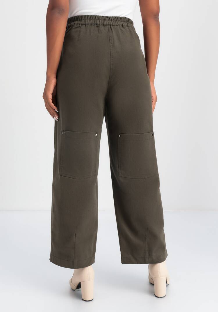 Брюки широкие с оригинальными карманами шир.  750, рис. 19