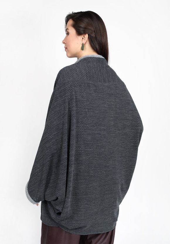 Кардиган-трансформер  летучая мышь шир.  580, рис. 9