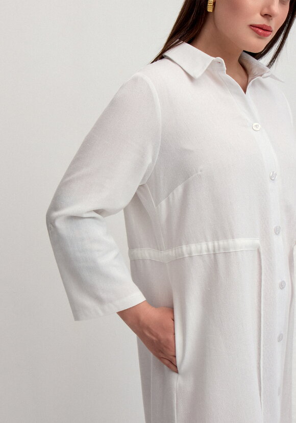 Платье-рубашка изо льна шир.  580, рис. 30