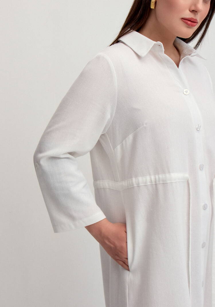 Платье-рубашка изо льна шир.  750, рис. 30