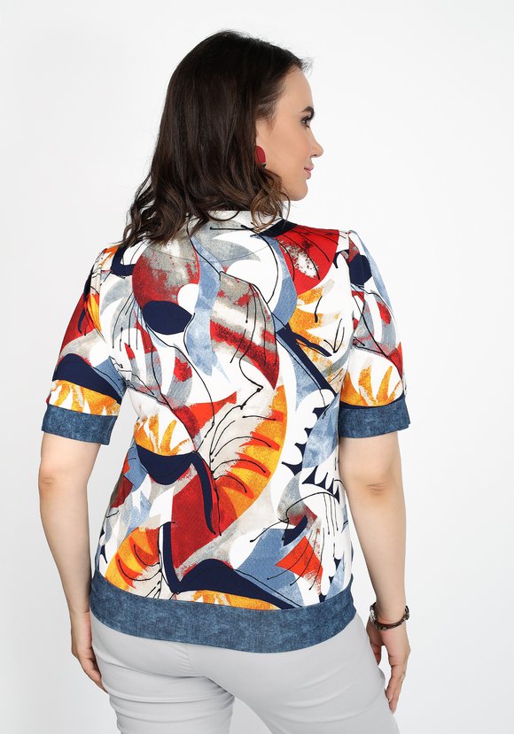 Блуза Игривое настроение шир.  580, рис. 2