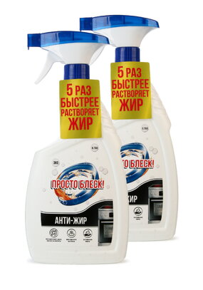Спрей для удаления жира Просто блеск, 2 шт.