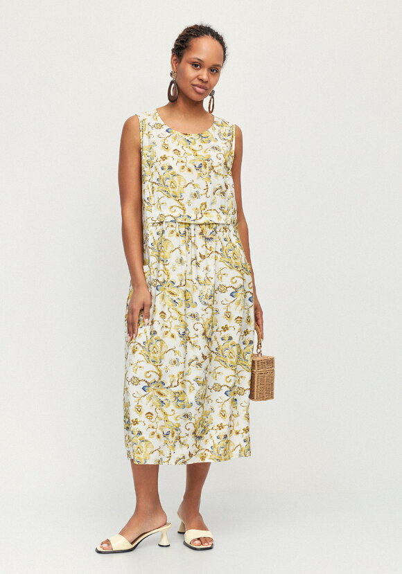 Сарафан изо льна с карманами Аурелия шир.  580, рис. 8