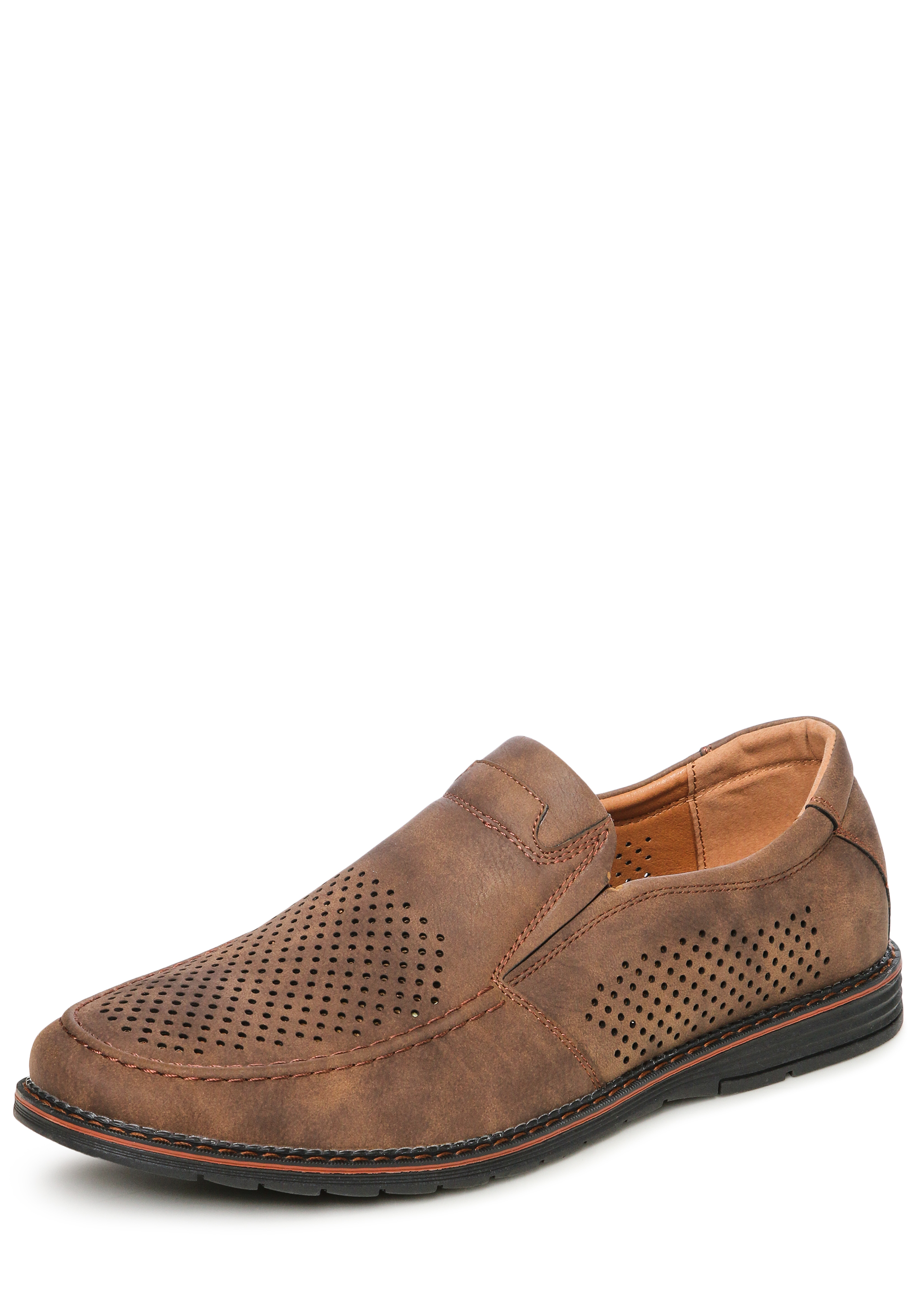 Туфли мужские "Аллен" EL TEMPO, цвет коричневый, размер 43