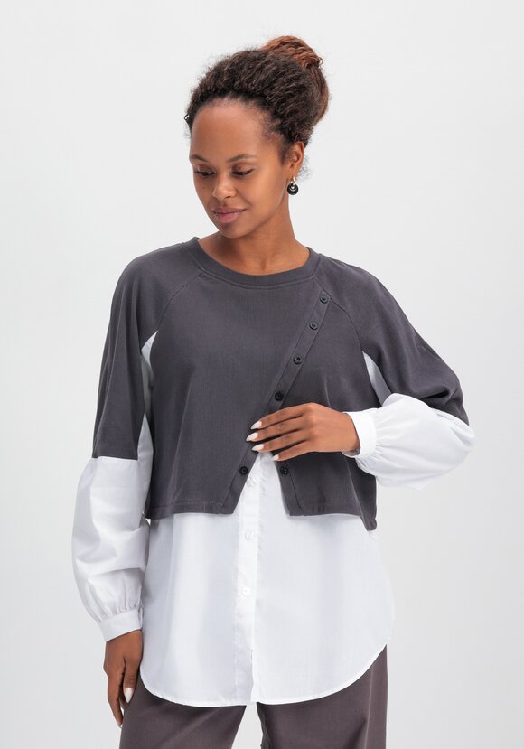 Свитшот с имитацией двойки шир.  580, рис. 1