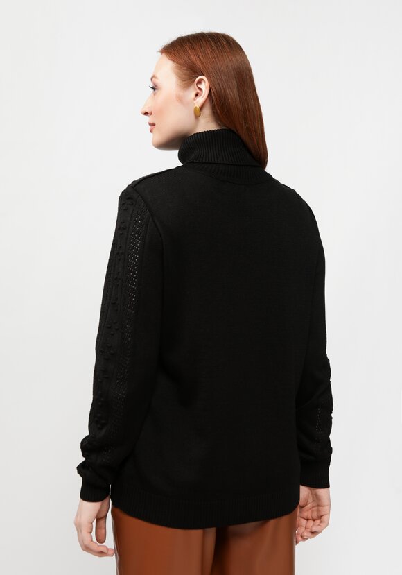 Джемпер прямого силуэта с ажурным рисунком шир.  580, рис. 11