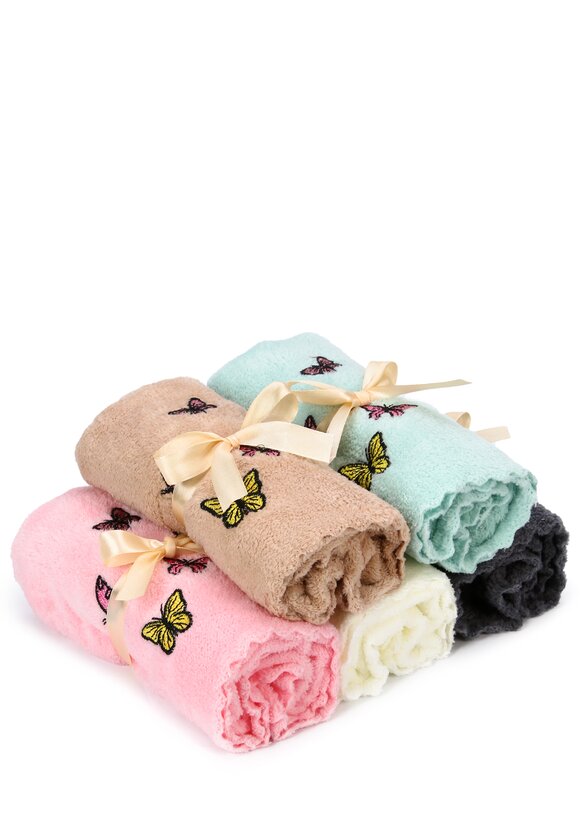 Салфетки из микрофибры Бабочки, 5 шт. шир.  580, рис. 1