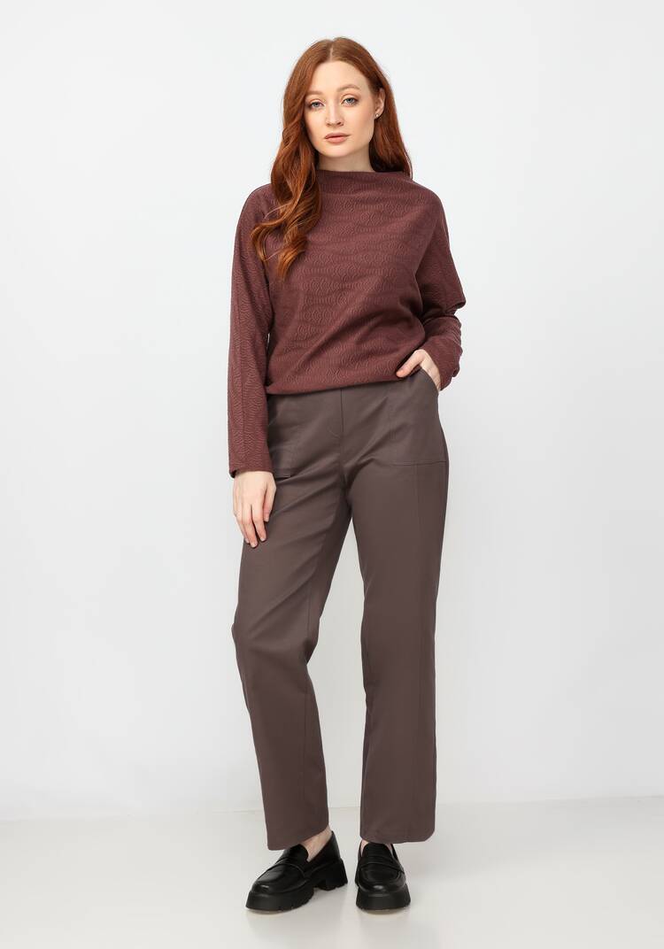 Брюки прямые с рельефами и отстрочками шир.  750, рис. 12