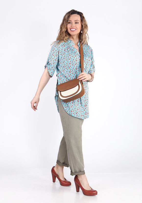 Блуза-рубашка Аленький цветочек шир.  580, рис. 1