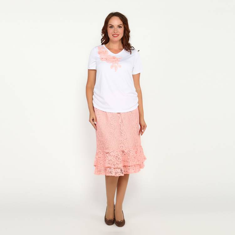 Юбка на резинке кружевная шир.  750, рис. 10