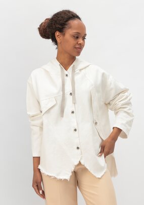 Укороченная джинсовая куртка Савина