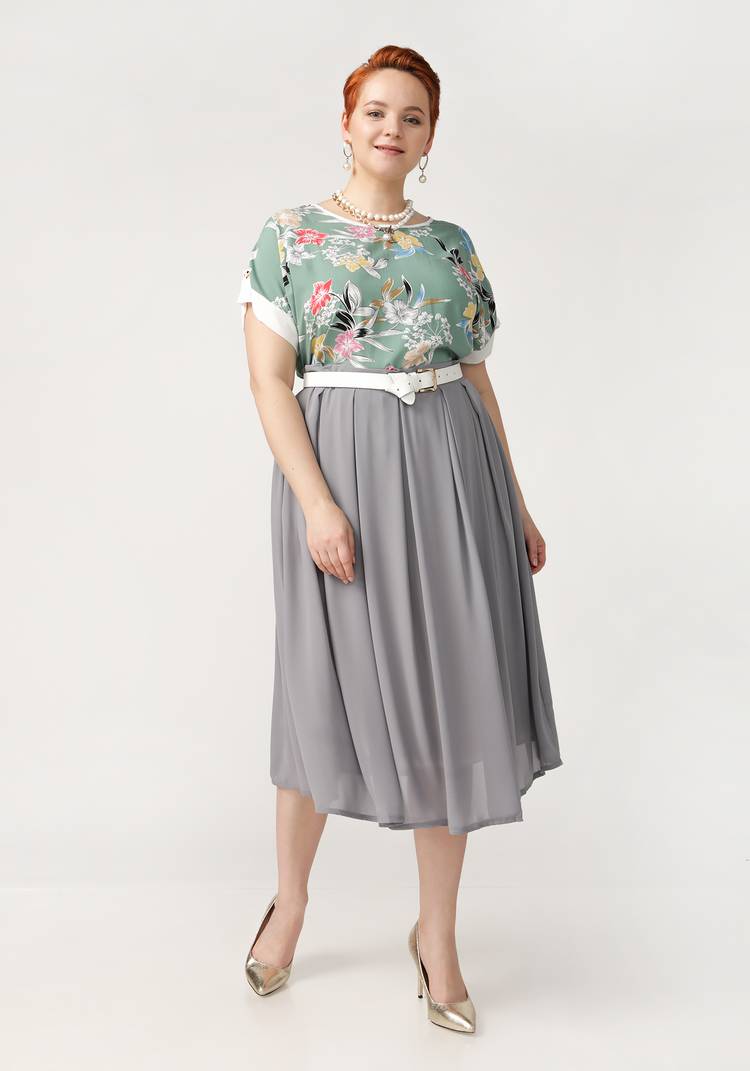 Блуза Цветочный роман шир.  750, рис. 13