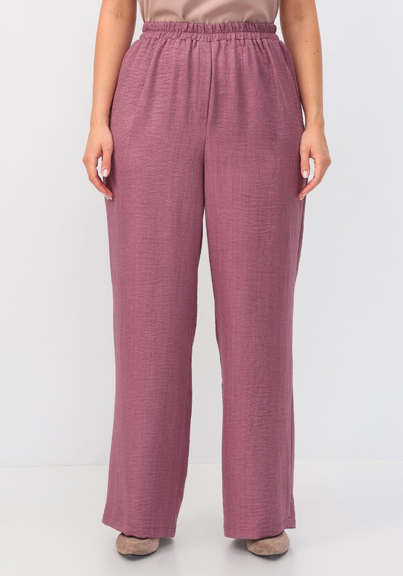 Брюки свободного кроя на резинке по поясу шир.  580, рис. 20