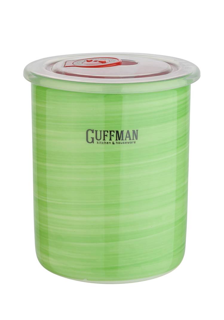 GUFFMAN Керамическая банка зеленая,  0,7 л шир.  750, рис. 1