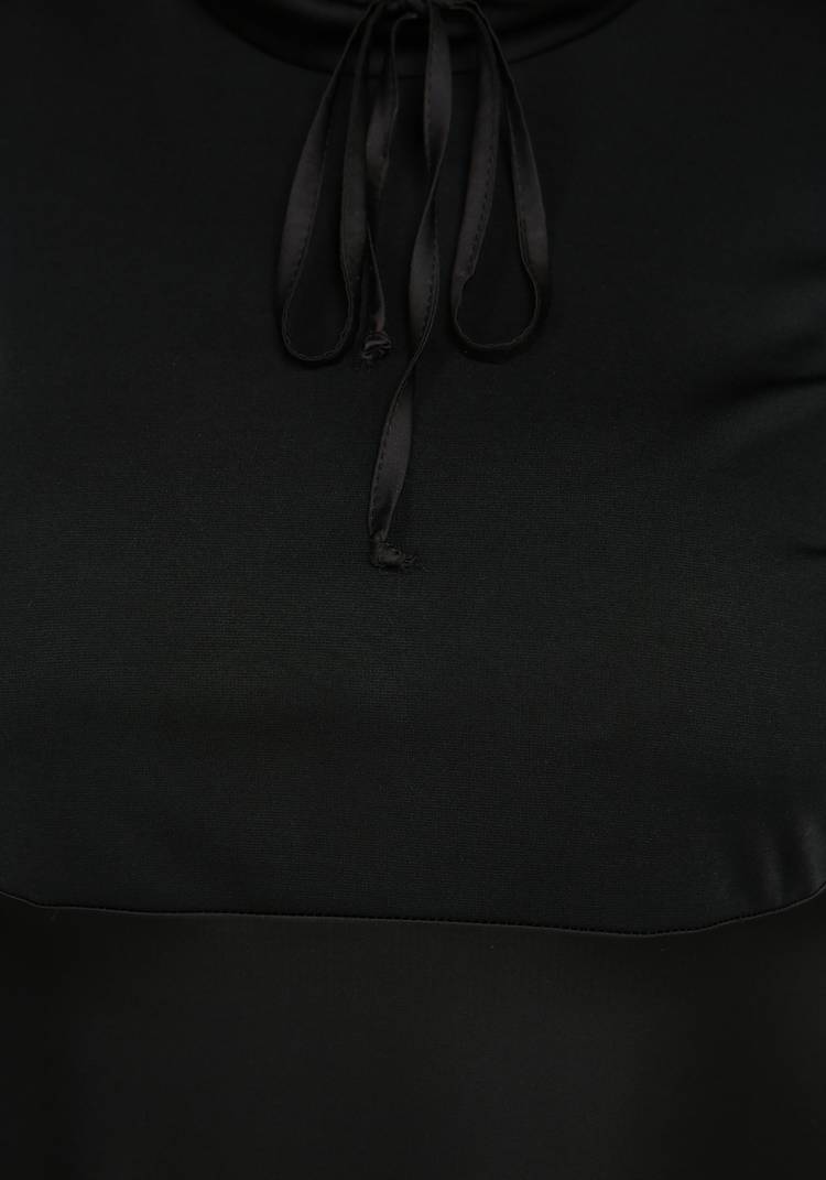 Платье с атласной юбкой шир.  750, рис. 4