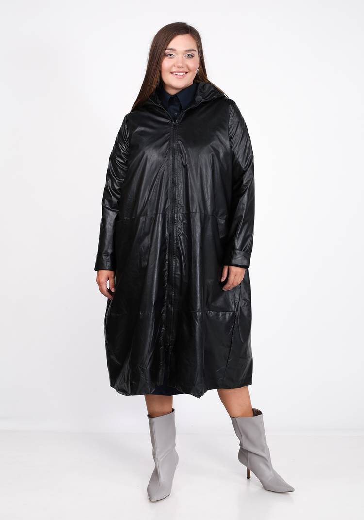 Пальто из эко-кожи на молнии шир.  750, рис. 13