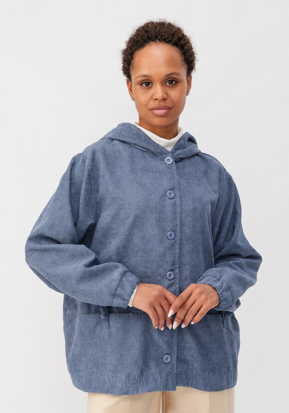 Ветровка из вельвета с капюшоном шир.  580, рис. 13